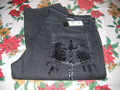 KARL KANI GOLD Raw Black Denim Blue Jeans Men’s Size 38/34 Pant