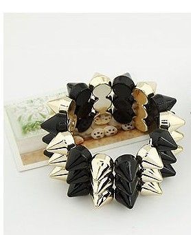 Hot Selling Fashion Noble Black&Golden Bullet Shape Bracelet SZ120331