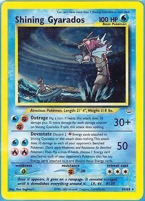 Pokemon TCG Shining Gyarados Neo Revelation Shiny Ultra Rare 65/64