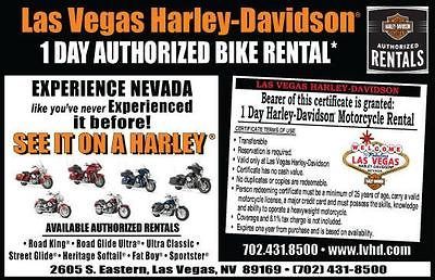 WOW HARLEY DAVIDSO N® RENTAL from only AUTHORIZED DEALERSHIP in LAS