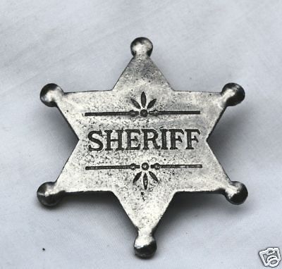 SHERIFF STAR OLD WEST BADGE OBSELETE 17