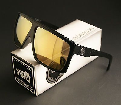 NEW DRAGON ALLIANCE FAME SUNGLASSES BLACK FRAME w/GOLD LENS 720 2074