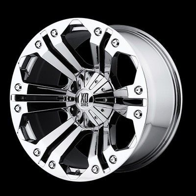 20 XD MONSTER XD778 CHROME WHEELS RIMS & 285/50/20 SUNNY SN3980 TIRES