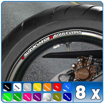 SUZUKI M109R BOULEVARD WHEEL RIM STICKERS   m 109 r  B