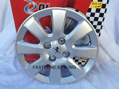 PEUGEOT 207 15 WHEEL TRIMS HUB CAPS BRAND NEW SET OF 4 15 DL6103 15