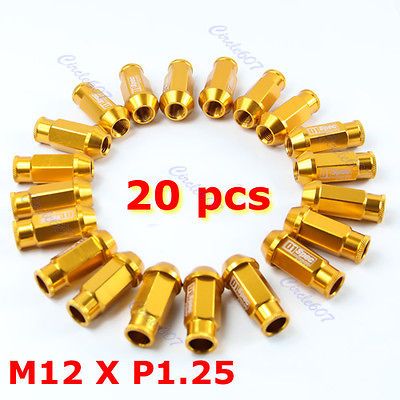 20pcs D1 Spec M12 x 1.25 Racing Lug Wheel Nuts Screw For Nissan Subaru