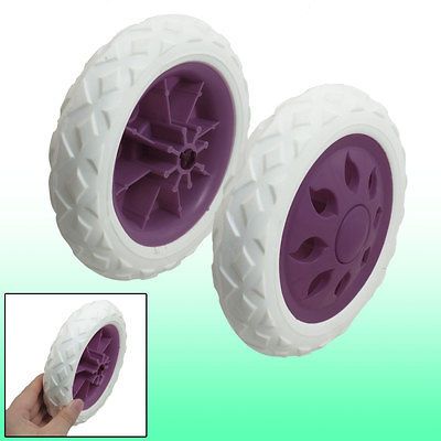 Pcs White Dark Fuchia Wheelbarrow Shopping Cart Carriage Wheels