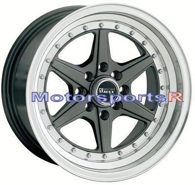 15 15x8 XXR 501 Gun Metal Wheels Rims Stance 4x114.3 89 90 94 Nissan