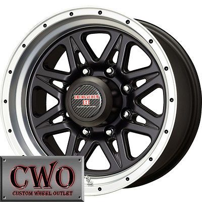 16 Black Level 8 Strike 8 Wheels Rims 8x170 8 Lug Ford F250 F350 Super