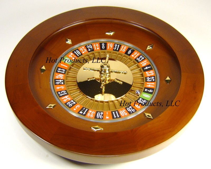 Roulette Wheel 16 SOLID WOOD Professional W/ RAKE