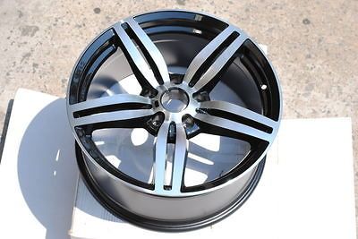 M6 Replicas Black Machine Face Wheels Staggered Rims 20 ET 5x120mm