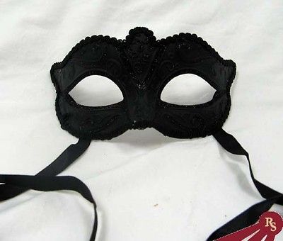 BLACK VICTORIAN MASK   Gothic Costumes   FANCY VENETIAN