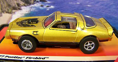 FlameThrower Gold 77 Trans Am Firebird ho slot car Xtraction w