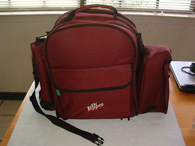 NEW DR. PEPPER COLLECTIBLE INSULATED COOLER PICNIC BASKET BACKPACK