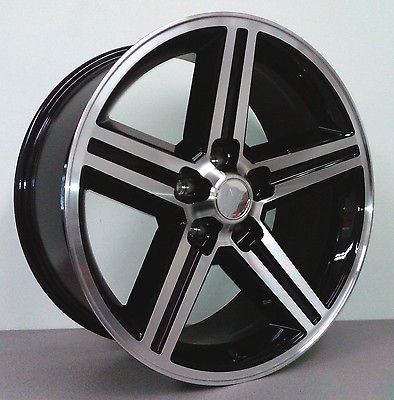 IROC 22 INCH WHEELS RIMS MACHINED W/BLACK 5 LUG CHEVY GM CAR 5X4.75