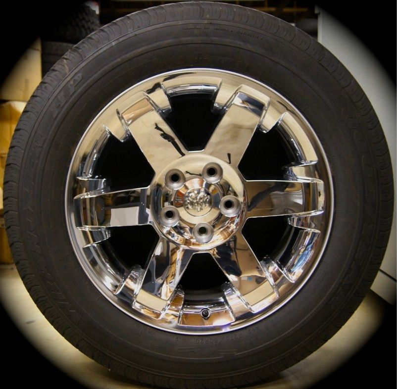  Ram Chrome 20 Factory OEM Wheels Rims Tires  2002 2013