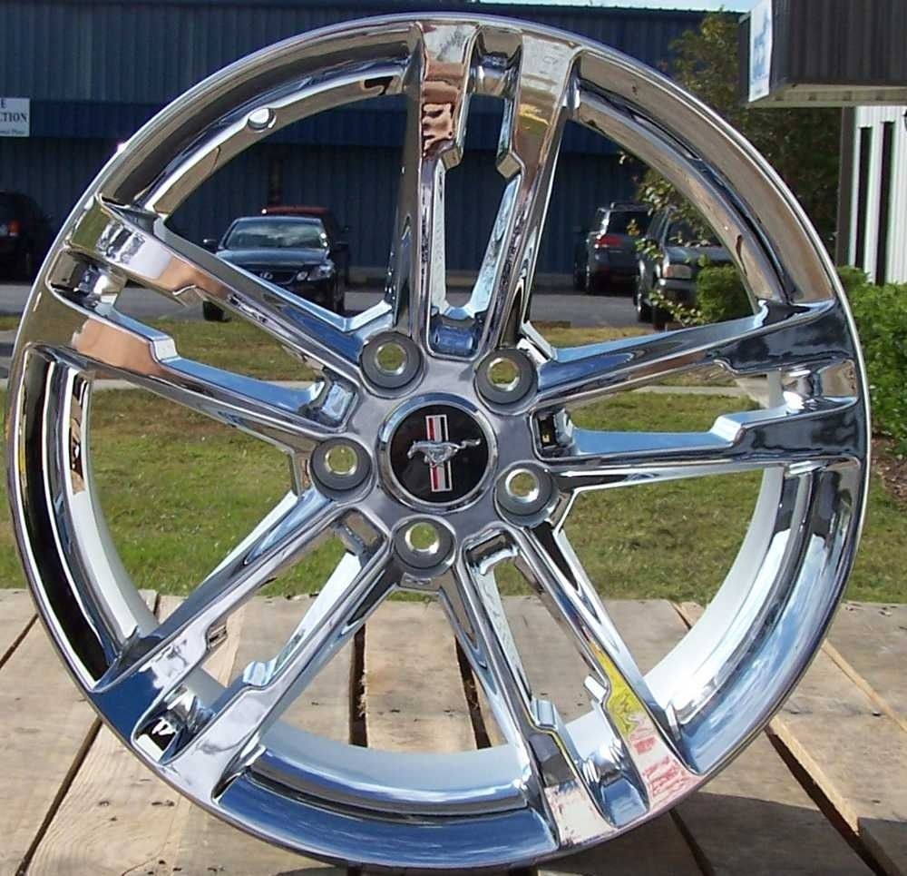 Brand New 18 Chrome Alloy Wheels Rims 2005 2012 Ford Mustang Set of 4