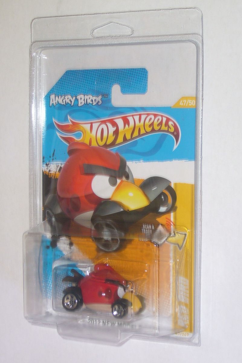 HOT WHEELS 2012 ANGRY BIRDS RED BIRD NEW RARE IN PROTECTOR HOT IN HAND