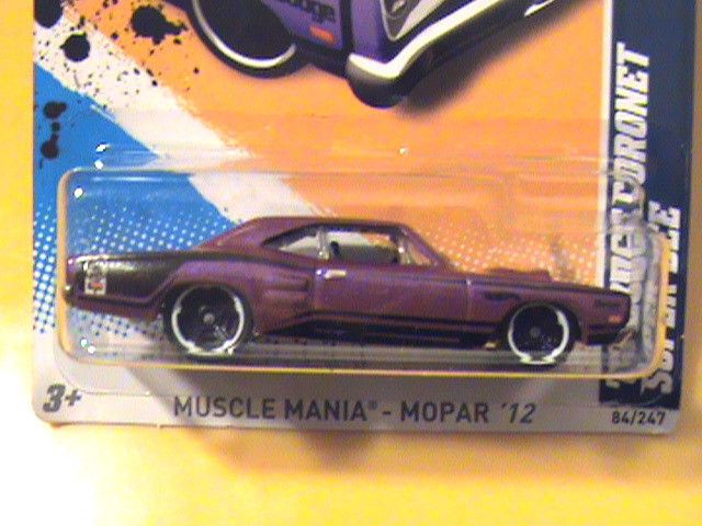 2012 Hot Wheels 69 Dodge Coronet Super Bee Muscle Mania Mopar 12