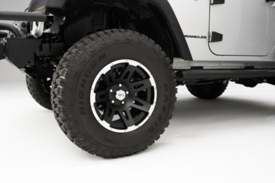 Machine Wheels 17x9 2007 2012 Jeep JK Wrangler Set of 5 Wheels