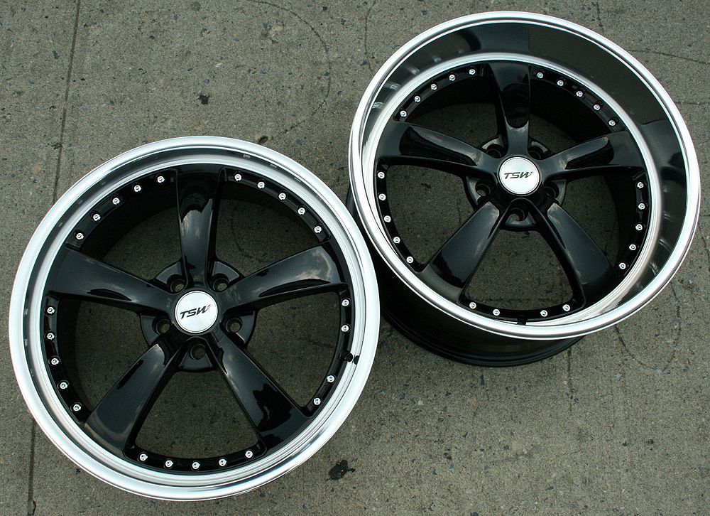 19 Black Rims Wheels Ford Mustang Staggered 19 x 8 0 9 5 5H 40