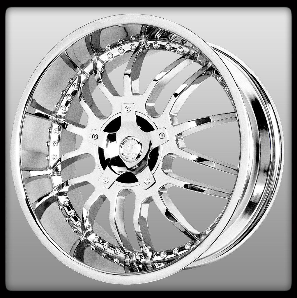 22 x 9 5 Verde V40 Lockdown Chrome Durango Escalade Challenger XLR