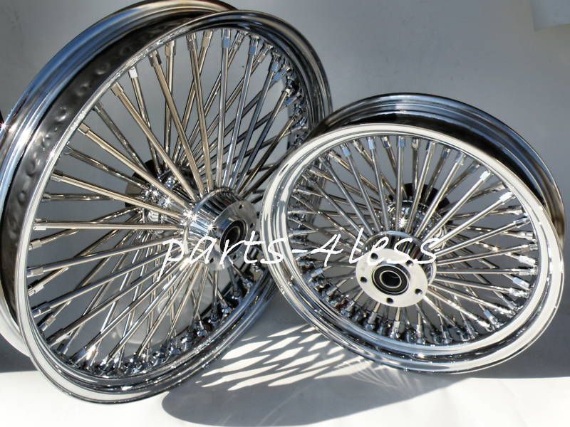Harley Fat Spoke Wheels 21x2 15 16x3 5 Set 50 SPK New