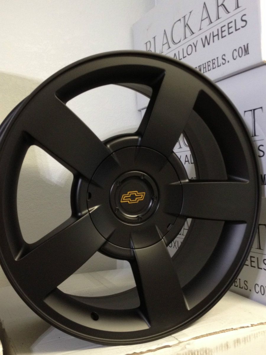  Black Chevrolet Silverado SS OE Factory Replica Wheels Rims 6x5 5