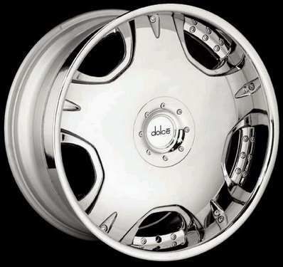 22 Dolce Wheel Tires DC12 Chrome Rims 22 6x5 5