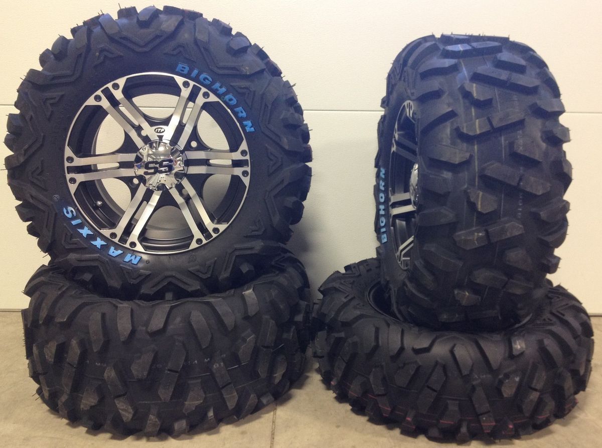 ITP SS212 14 Wheels Machined 26 Maxxis BigHorn Tires Polaris Sportsman