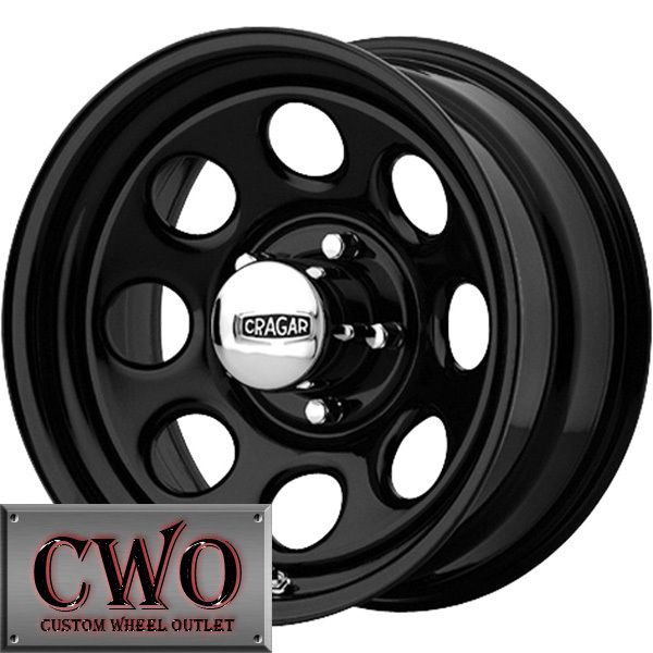 17 Black Cragar Soft 8 Wheels Rims 5x114 3 5 Lug Jeep Wrangler