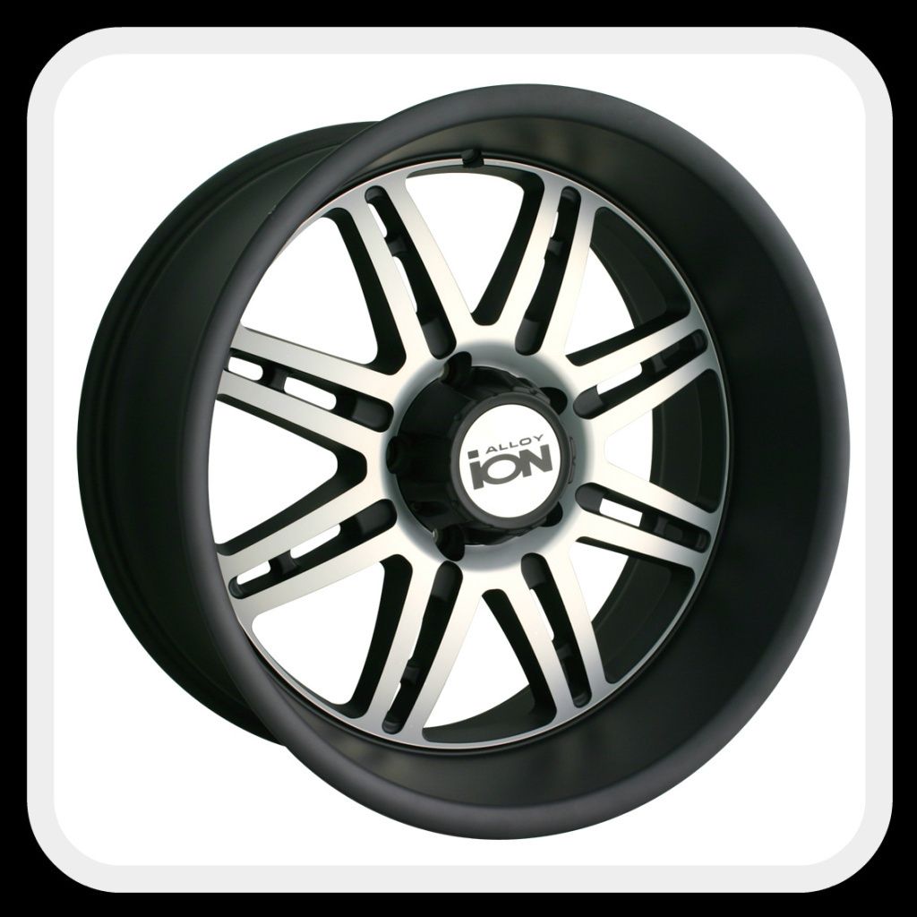 ION Alloys style 183 Wheels Rims 18x9, 8x6.5 Matte Black w/ machine