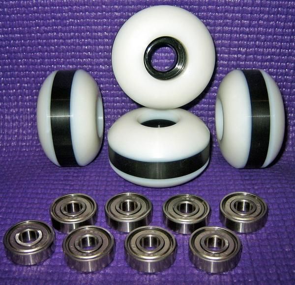 Skateboard Blank Wheels 50mm Wheel ABEC 9 Bearing Set