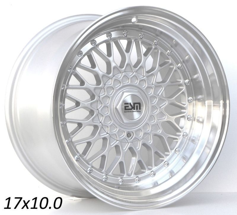 17x8 5 17x10 17 Wheels 4x100 ESM 002R Opel GT VW BMW E30 E21 Scion XB