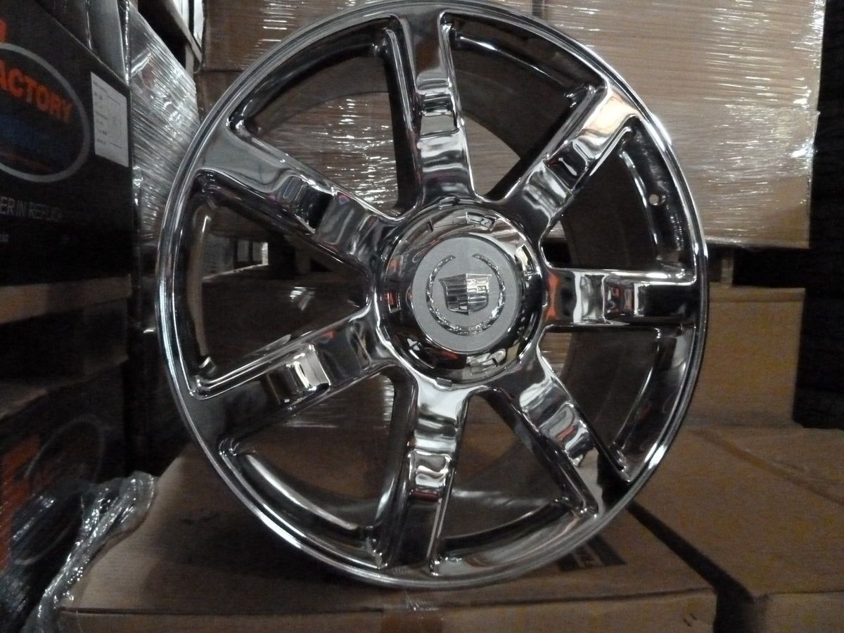 24 Cadillac Escalade Chrome Wheels Rims Set Suburban Tahoe Yukon