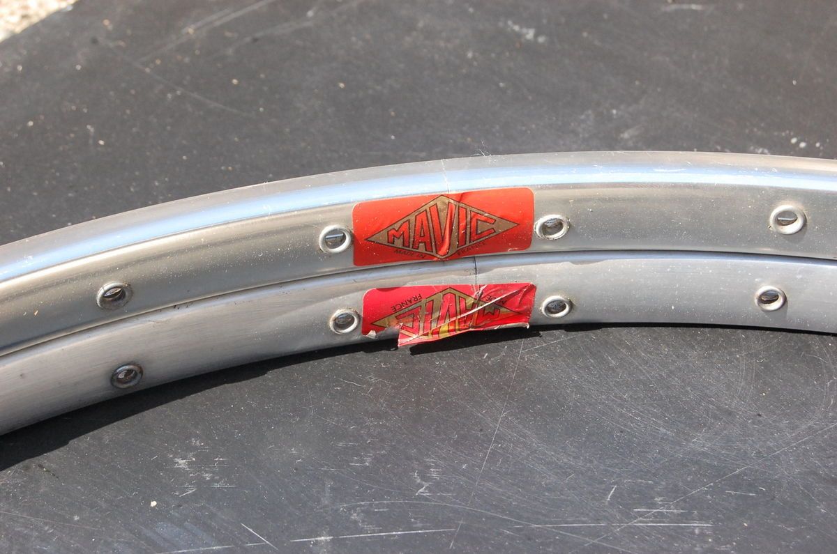 MAVIC red label 650b clincher rim set french randonneur 36h for Rene