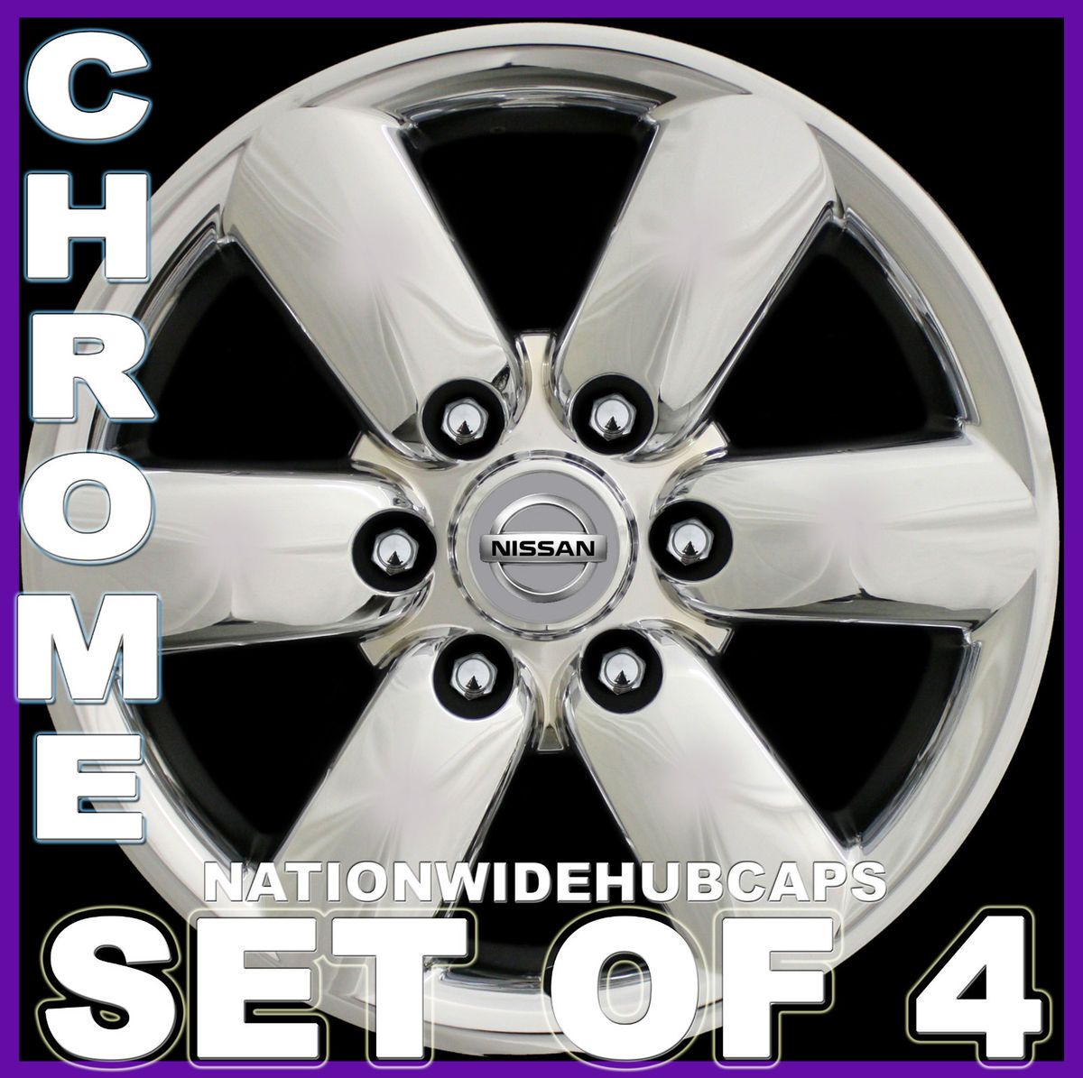Chrome Wheel Skins Rim Caps Covers Simulator 6SPOKE Alloy Rims