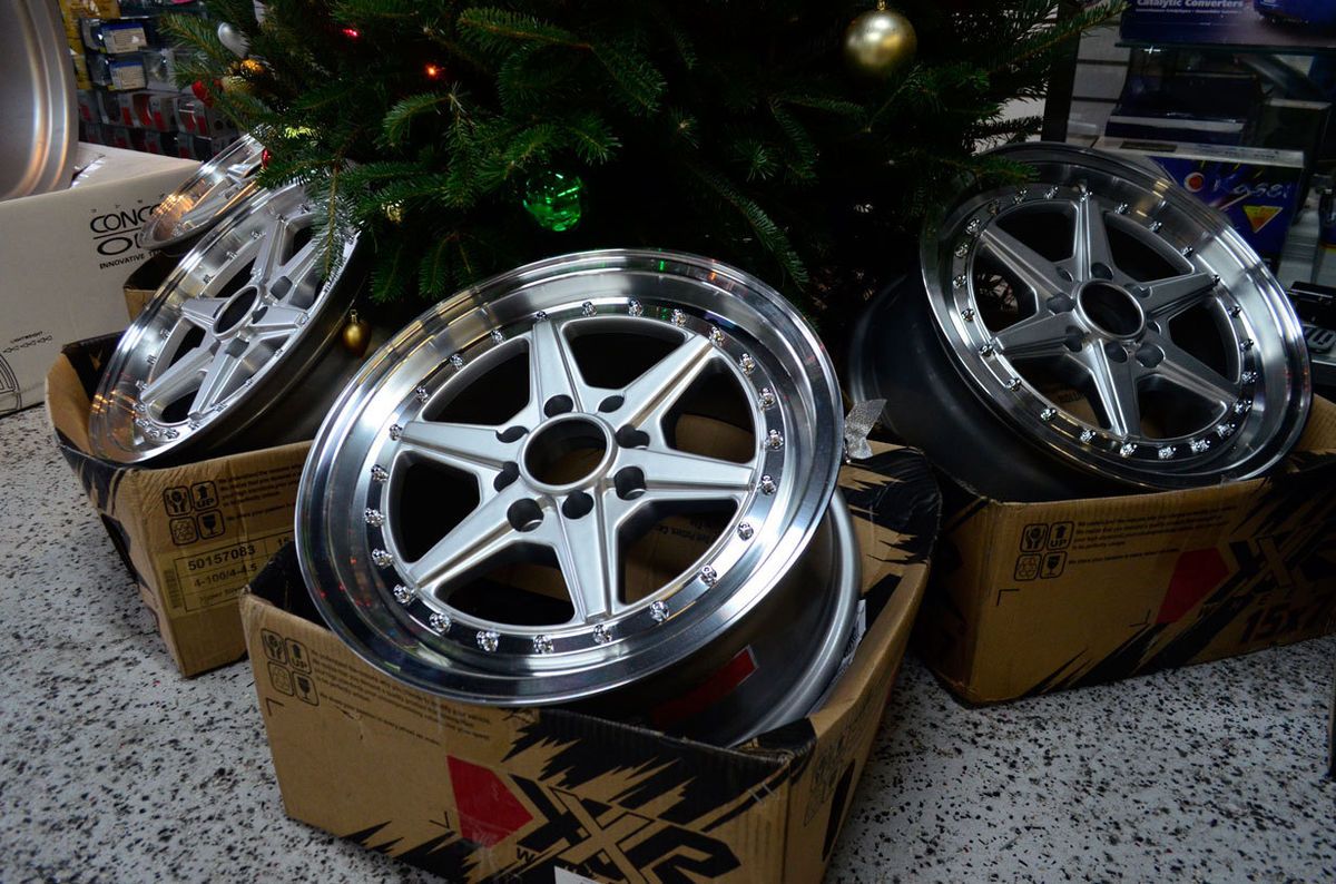  501 15x7 Hyper Silver 4 100 4 114 3 38mm RIMS 240SX S14 CIVIC CRX SI