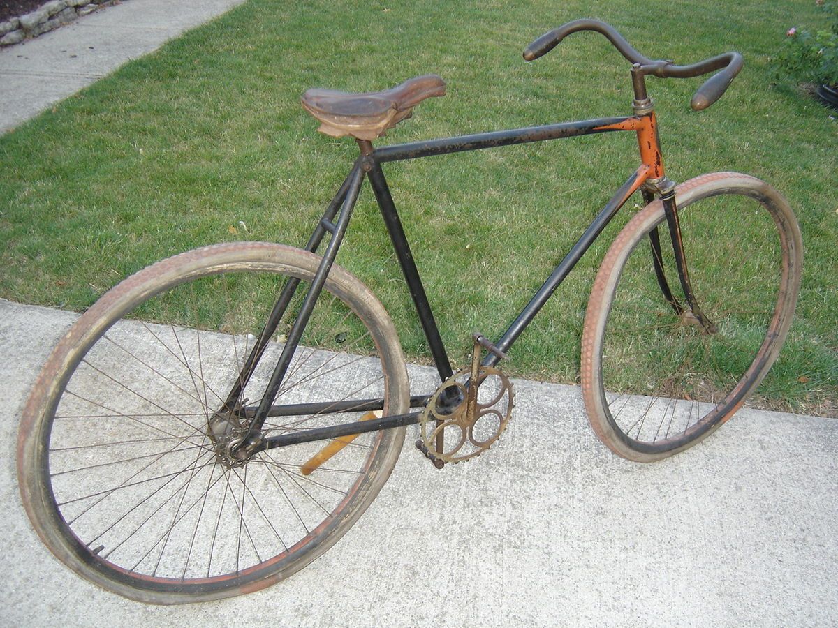 Vintage Antique Princeton Wood Rim Mens Bike Bicycle Needs Restored