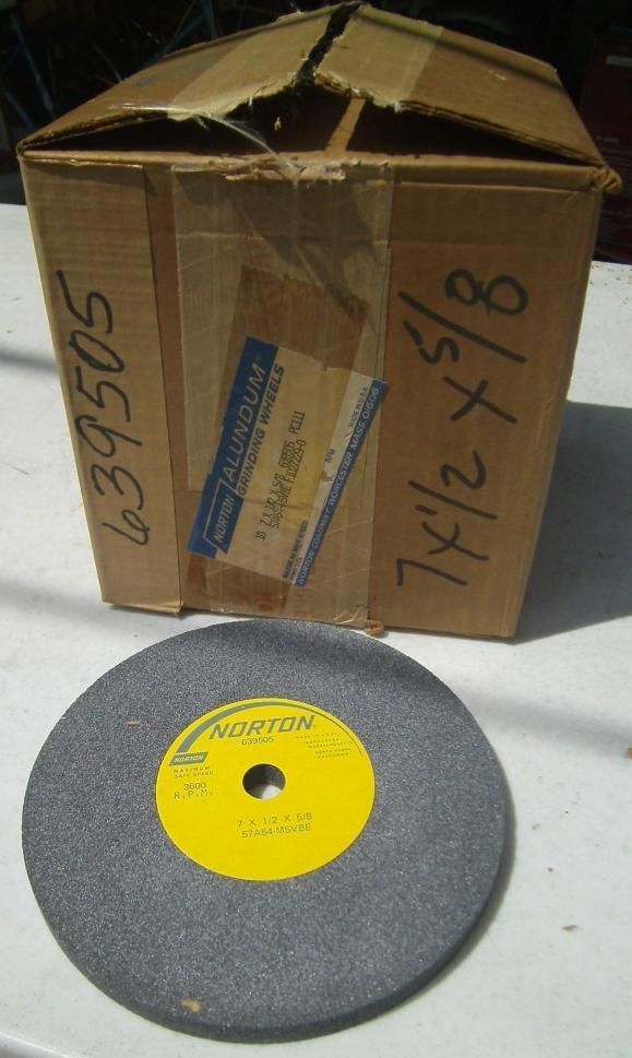 Case 10 Norton Grinding Wheels 57A54 M5VBE 7x1 2x5 8 Industrail