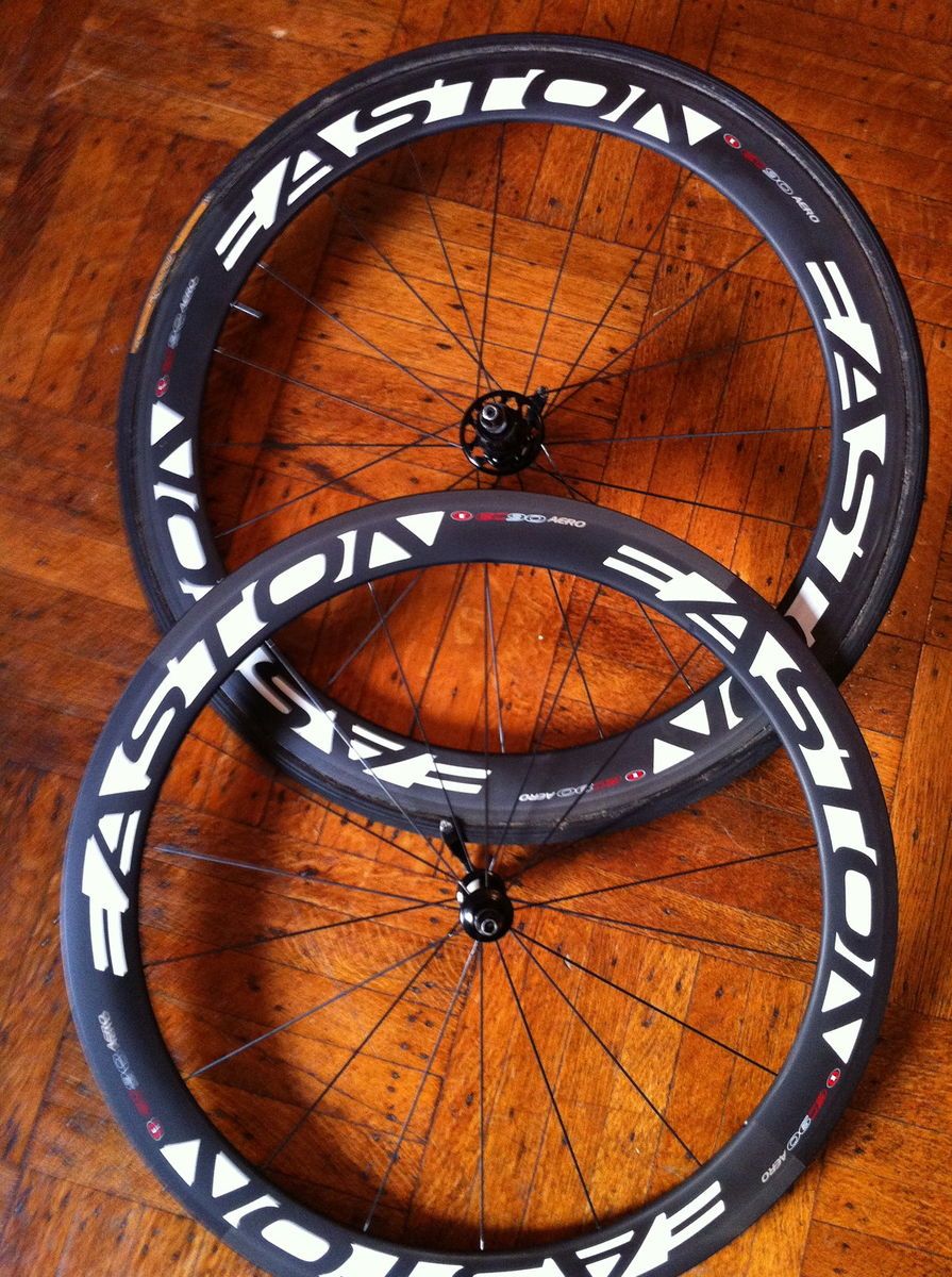 Aero Carbon Tubular 56mm Fast Road Wheels Low Miles 