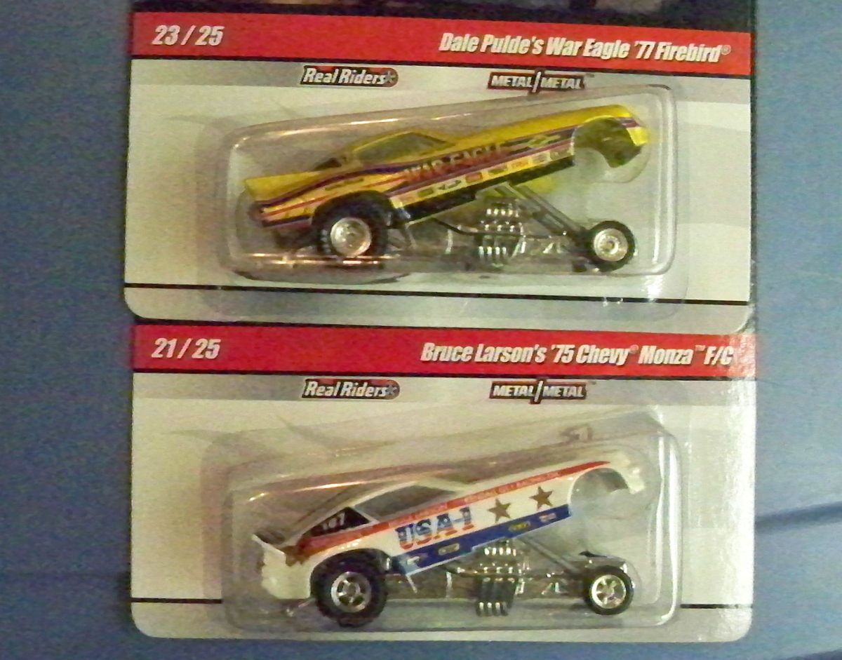 HOT WHEELS DRAG STRIP DEMONS   BRUCE LARSON, USA 1 AND DALE PULDE, WAR