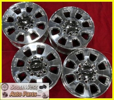 Silverado 2500 3500 SRW 18 Polished Take Off Wheels Rims 5501