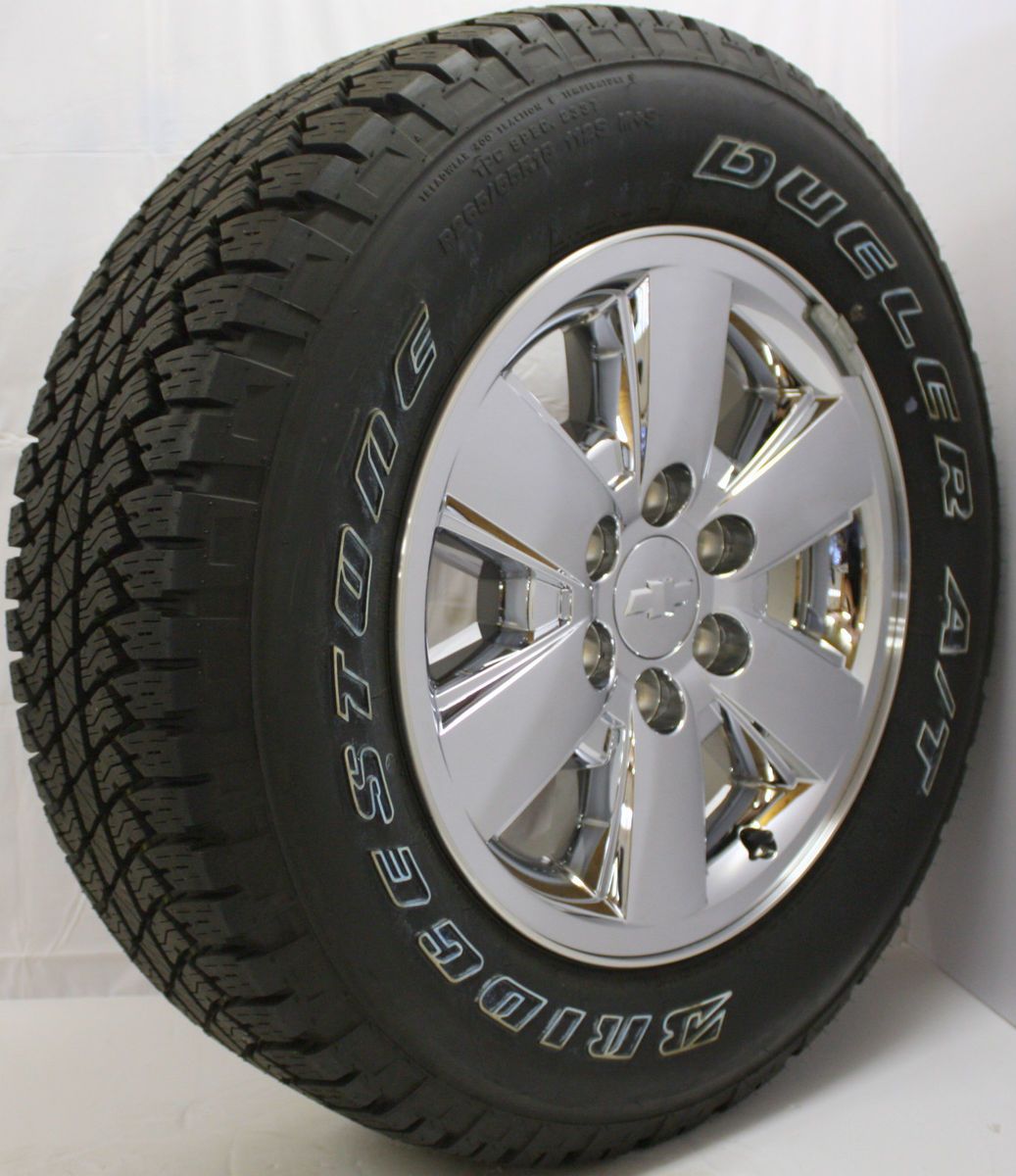 2012 Chevy Silverado 18 Z71 Wheels with Bridgestone Dueler P265 65R18