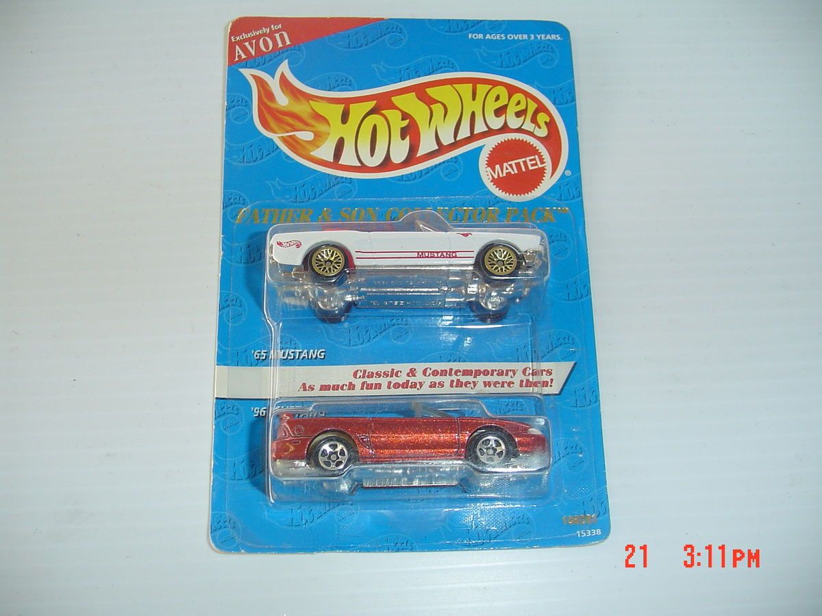 Hot Wheels Father Son Collector Pack 65 and 96 Mustangs 2 Car Pack