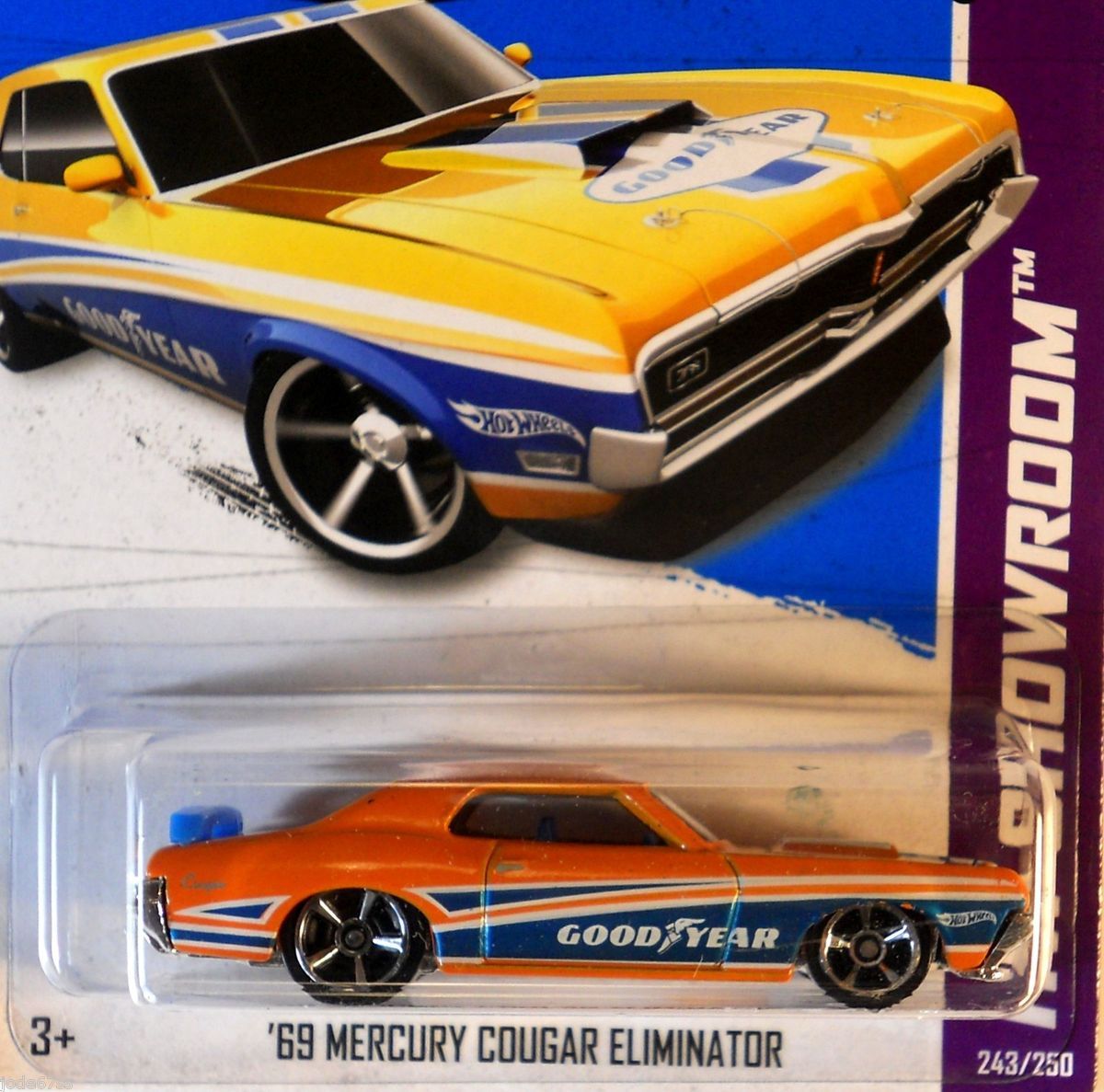 Hot Wheels 2013 HW Showroom 69 Mercury Cougar Eliminator B Case