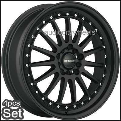 18inch Wheels Tenzo Turismo Black 4 5LUG Rims Rim Wheel