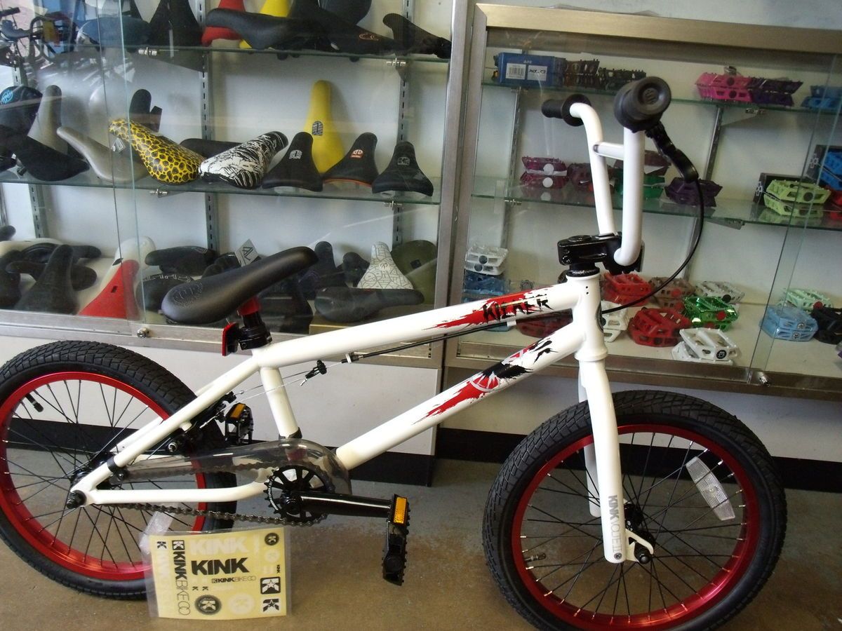 KINK BIKES KICKER 18 WHEEL GHOST WHITE 2013 BMX BIKE  2 FREE BMX