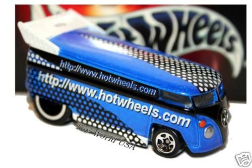 Hot Wheels Dot com Blue Volkswagen Drag Bus