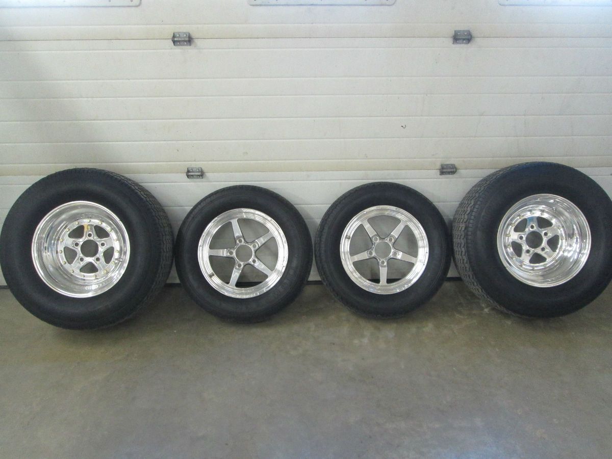 Weld Alumastar Drag Racing Wheels Mickey Thompson Tires